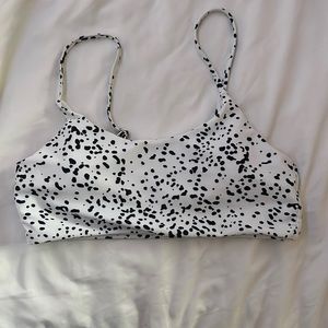 Dalmatian print SHEIN bathing suit top